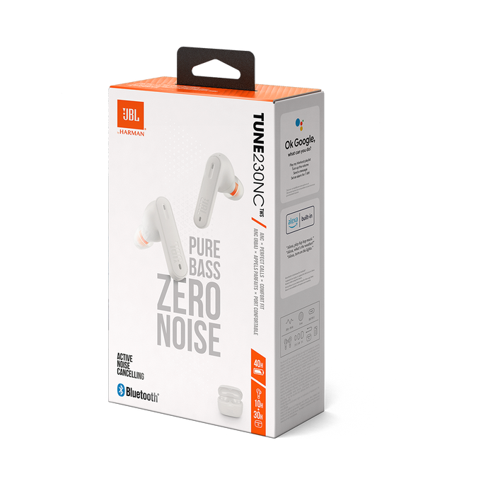 JBL Tune 230NC TWS - White - True wireless noise cancelling earbuds - Detailshot 10 image number null